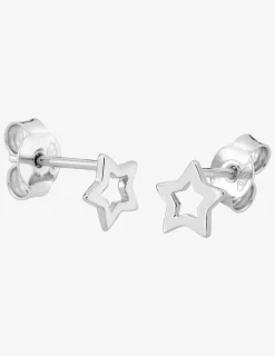 Boucles d'oreilles motif étoile argent 925%o SO OR