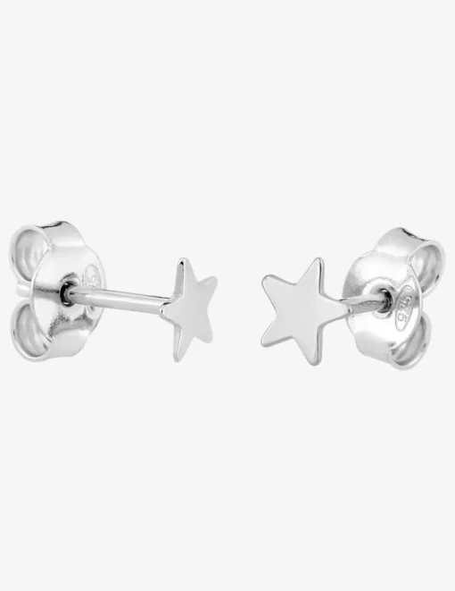 Boucles d'oreilles motif étoile argent 925%o 6 mm SO OR