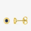 Boucles d'oreilles or jaune 750 ‰ et saphirs SO OR
