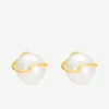 Boucles d'oreilles or jaune 375‰ et perle 8 mm SO OR