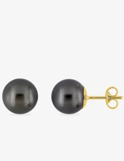 Boucles d'oreilles or jaune 375‰ et perle 8mm SO OR