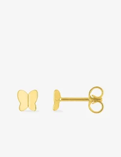 Boucles d'oreilles papillon or jaune 375‰ SO OR