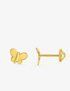 Boucles d'oreilles papillon or jaune 750 ‰ SO OR