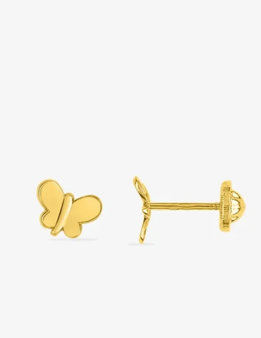 Boucles d'oreilles papillon or jaune 750 ‰ SO OR