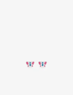 Boucles d'oreilles papillons argent 925 ‰ SO OR