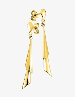Boucles d'oreilles pendantes or jaune 375‰ SO OR