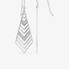 Boucles d'oreilles pendantes argent 925 ‰ motif losange SO OR