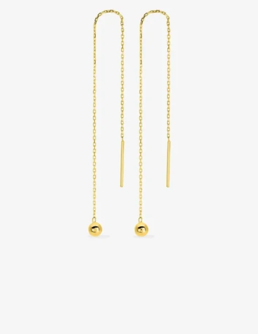 Boucles d'oreilles pendantes or jaune 375‰ SO OR