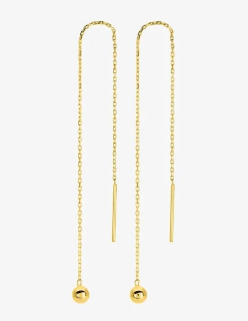 Boucles d'oreilles pendantes or jaune 375‰ SO OR