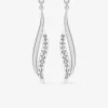 Boucles d'oreilles pendantes or blanc 375‰ SO OR