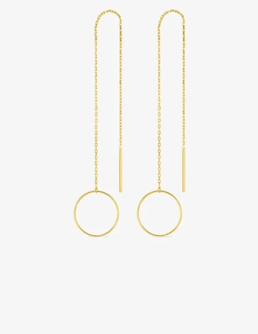Boucles d'oreilles pendantes or jaune 375‰ SO OR