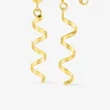 Boucles d'oreilles pendantes "serpentin" or jaune 375‰ SO OR