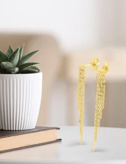 Boucles d'oreilles pendantes or jaune 375‰ SO OR
