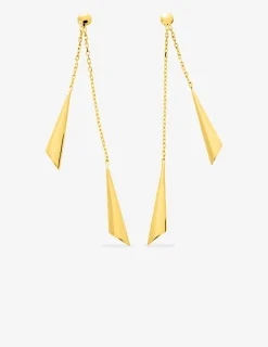Boucles d'oreilles pendantes or jaune 750 ‰ SO OR
