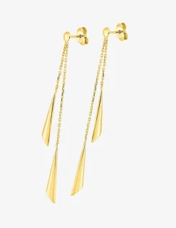 Boucles d'oreilles pendantes or jaune 750 ‰ SO OR
