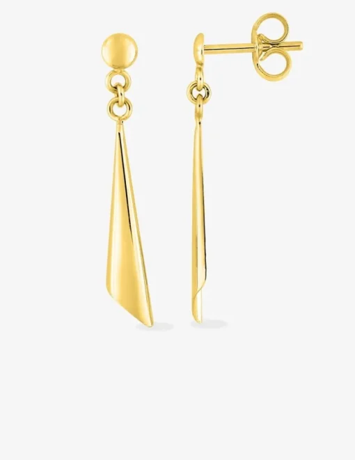 Boucles d'oreilles pendantes or jaune 375‰ SO OR