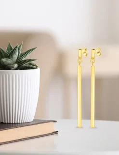 Boucles d'oreilles pendantes or jaune 375‰ SO OR