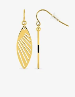 Boucles d'oreilles pendantes en acier doré SO OR