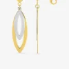 Boucles d'oreilles pendantes or jaune 375 ‰, rhodium SO OR