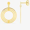 Boucles d'oreilles pendantes en or 375‰ SO OR