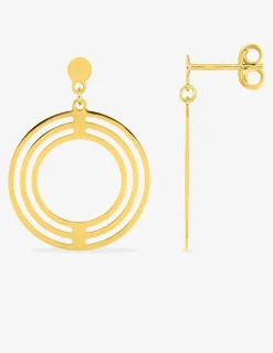 Boucles d'oreilles pendantes en or 375‰ SO OR