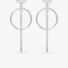 Boucles d'oreilles pendantes anneau argent 925‰ 47 mm SO OR