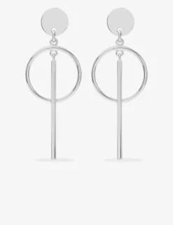 Boucles d'oreilles pendantes anneau argent 925‰ 47 mm SO OR