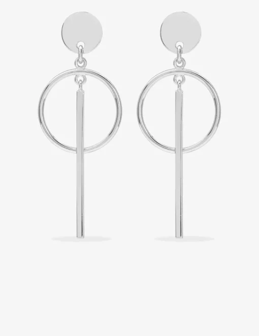 Boucles d'oreilles pendantes anneau argent 925‰ 47 mm SO OR