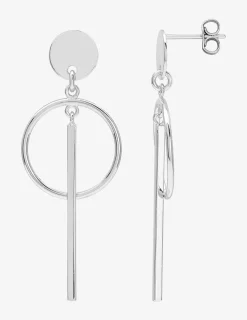 Boucles d'oreilles pendantes anneau argent 925‰ 47 mm SO OR