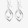 Boucles d'oreilles pendantes fantaisie argent 925‰ rhodié SO OR