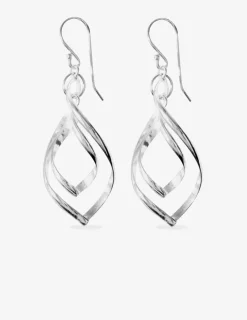 Boucles d'oreilles pendantes fantaisie argent 925‰ rhodié SO OR
