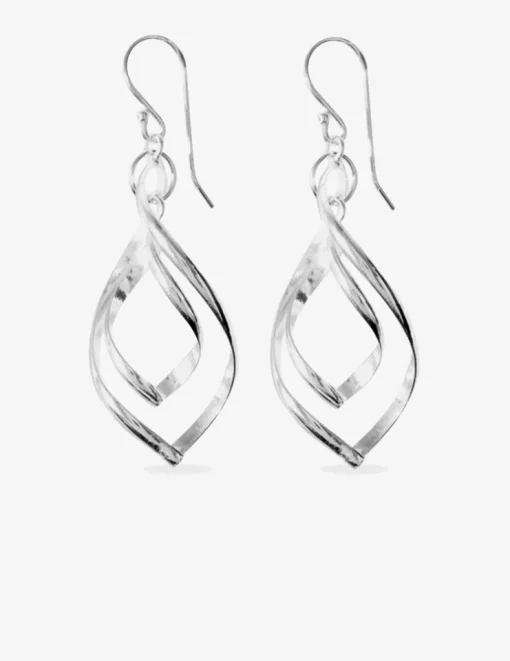 Boucles d'oreilles pendantes fantaisie argent 925‰ rhodié SO OR