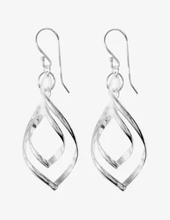 Boucles d'oreilles pendantes fantaisie argent 925‰ rhodié SO OR