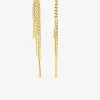 Boucles d'oreilles pendantes plaqué or SO OR