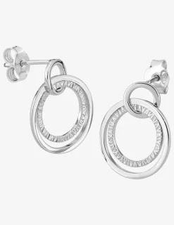 Boucles d'oreilles pendantes argent 925 ‰ rhodié SO OR