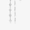 Boucles d'oreilles pendantes motifs géométriques argent 925‰ rhodié et oxydes de zirconium SO OR