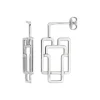 Boucles d'oreilles pendantes en argent 925 ‰ rhodié SO OR