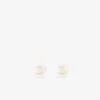 Boucles d'oreilles perles de culture eau douce argent rhodié 925% 6 mm SO OR