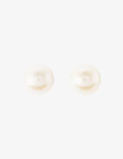 Boucles d'oreilles perles de culture eau douce argent rhodié 925% 6 mm SO OR