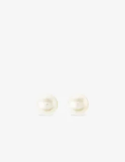 Boucles d'oreilles perles de culture eau douce argent rhodié 925% 7 mm SO OR