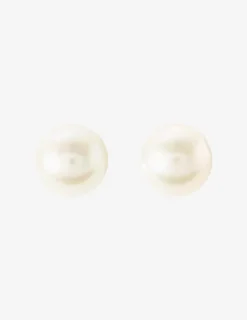 Boucles d'oreilles perles de culture eau douce argent rhodié 925% 7 mm SO OR