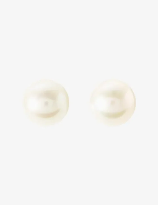 Boucles d'oreilles perles de culture eau douce argent rhodié 925% 7 mm SO OR