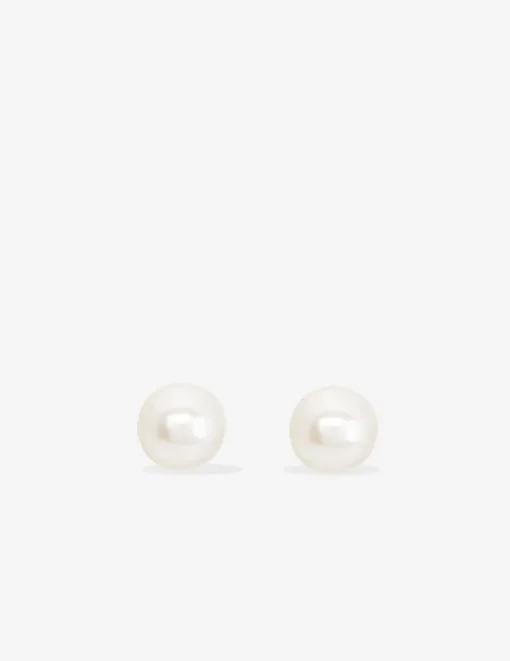 Boucles d'oreilles perles de culture eau douce argent rhodié 925%o 4 mm SO OR
