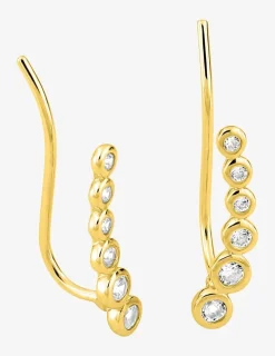 Boucles d'oreilles plaquées or et oxydes de zirconium SO OR