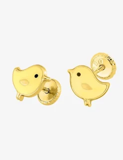 Boucles d'oreilles poussin or jaune 375‰ SO OR