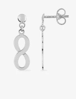 Boucles d'oreilles "infini" or blanc 375‰ SO OR