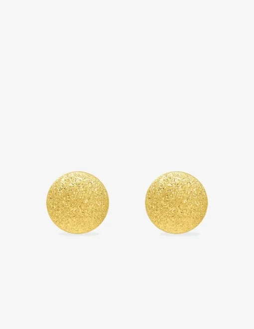 Boucles d'oreilles sphères 5 mm or jaune 750 ‰ SO OR