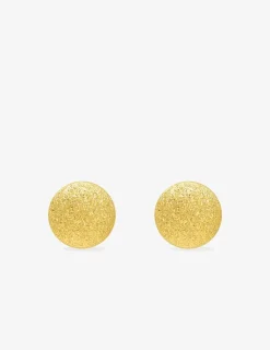 Boucles d'oreilles sphères 6 mm or jaune 750 ‰ SO OR