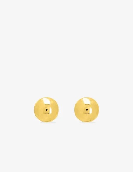 Boucles d'oreilles sphères 7 mm or jaune 750 ‰ SO OR