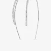 Boucles d'oreilles tige argent 925‰ rhodié et oxydes de zirconium SO OR